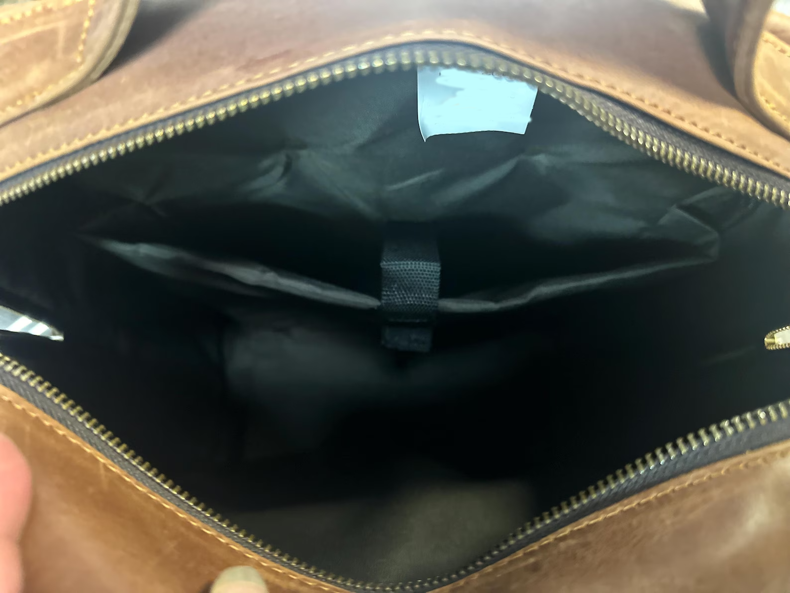 Vintage Genuine Leather Rolling Travel Luggage Backpack
