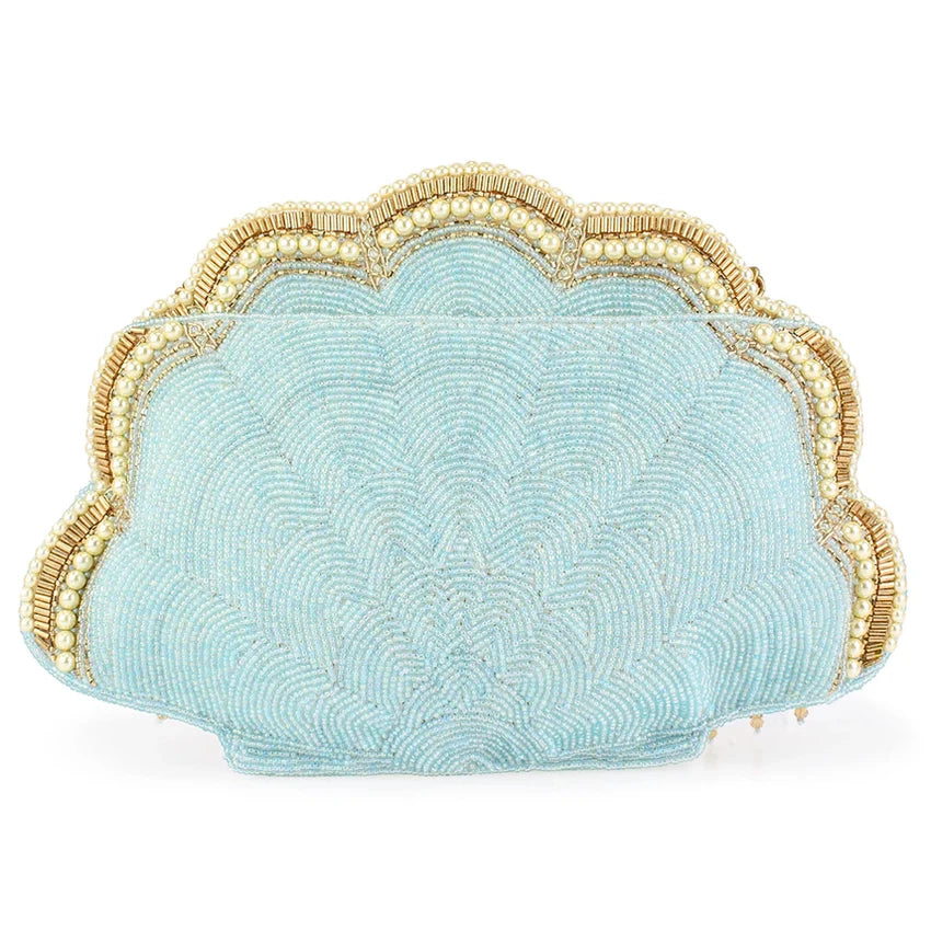 Pearl and Beaded Shell Crossbody Bag