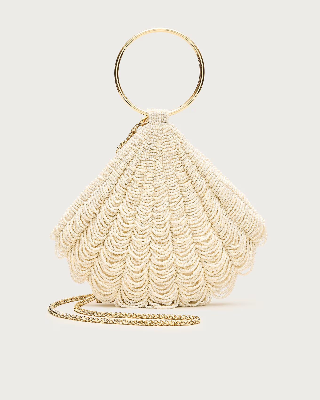Beaded shell bag