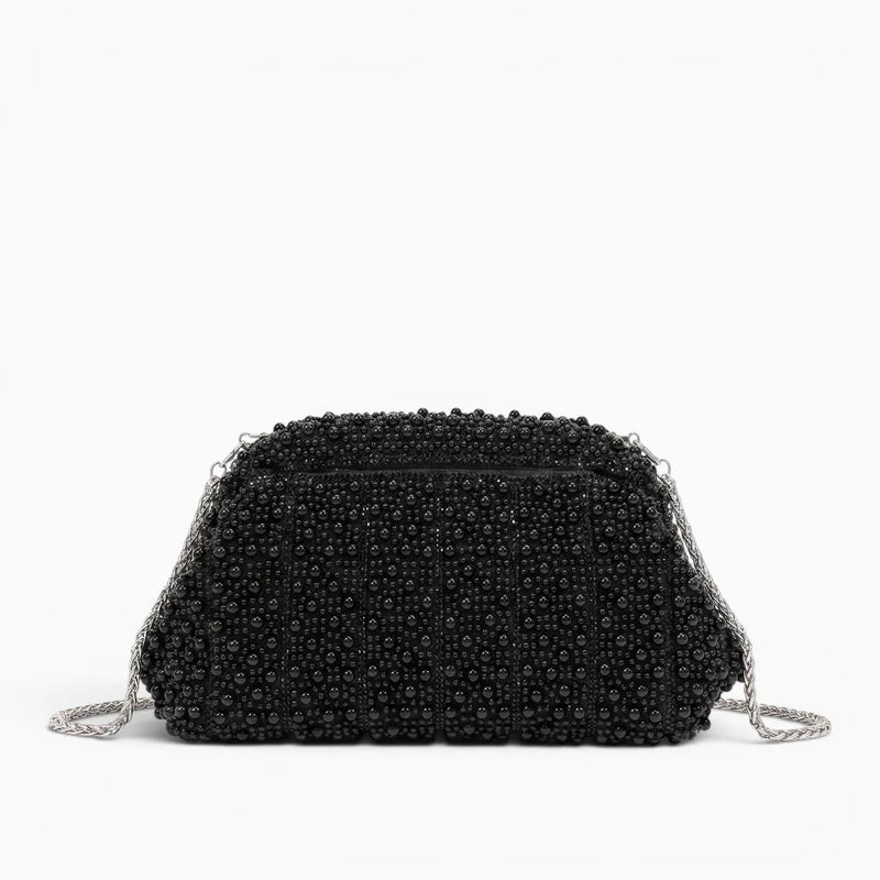 Beaded clasp clutch