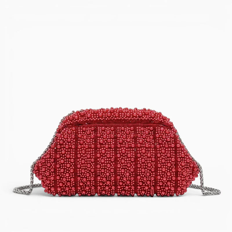 Beaded clasp clutch