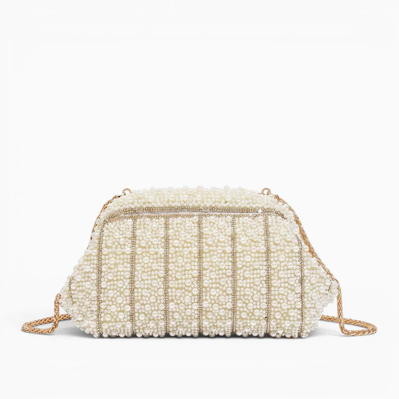 Beaded clasp clutch