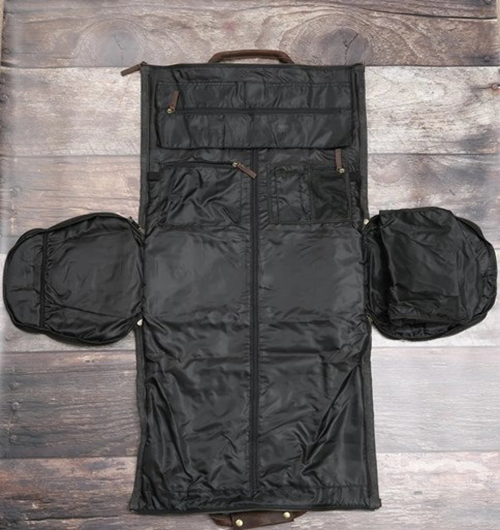 2-in-1 Waxed Canvas Convertible Garment Duffle Bag